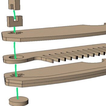 Intra απο ξύλο plywood 3mm-4mm πάχος Beard Comb |δώρο Ημέρα του Πατέρα Δίασταση 30x20 cm INTRAFABR-96684054 - Image 5