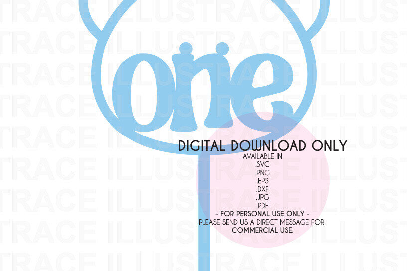 Intra απο ξύλο plywood 3mm-4mm πάχος Bearly One Cake Topper Δίασταση 15x15 cm INTRAFABR-79107422 - Image 3