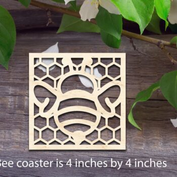 Intra απο ξύλο plywood 3mm-4mm πάχος Σουβέρ για ποτό μελισσών Δίασταση 15x15 cm INTRAFABR-35047993 - Image 1