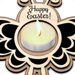 Intra απο ξύλο plywood 3mm-4mm πάχος Bee Πασχαλινή λαμπάδα τσαγιού Δώρο Δίασταση 15x15 cm INTRAFABR-118285530