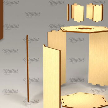 Intra απο ξύλο plywood 3mm-4mm πάχος με φανάρι μελισσών. Σχέδιο κηρήθρας Δίασταση 30x20 cm INTRAFABR-102466103 - Image 3