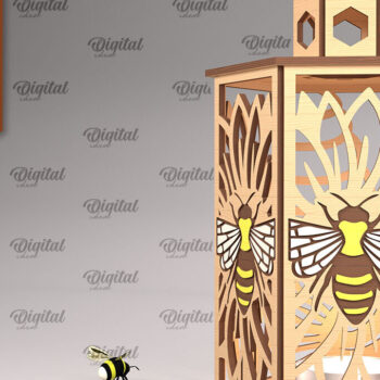 Intra απο ξύλο plywood 3mm-4mm πάχος κοπής με φανάρια μελισσών με λέιζερ. Κηρήθρα Δίασταση 30x20 cm INTRAFABR-102528595 - Image 6