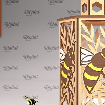 Intra απο ξύλο plywood 3mm-4mm πάχος κοπής με φανάρια μελισσών με λέιζερ. Κηρήθρα Δίασταση 30x20 cm INTRAFABR-102528595 - Image 11