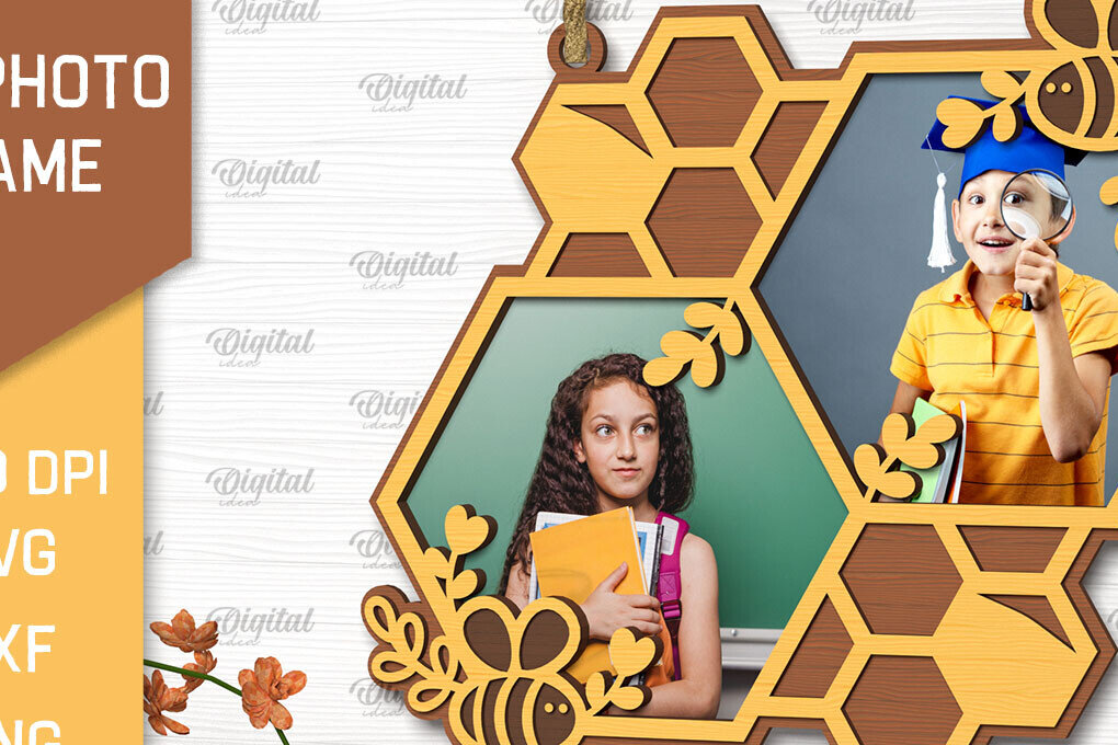 Intra απο ξύλο plywood 3mm-4mm πάχος κορνίζας μελισσών. Honeycomb Δίασταση 20x30 cm INTRAFABR-102417517