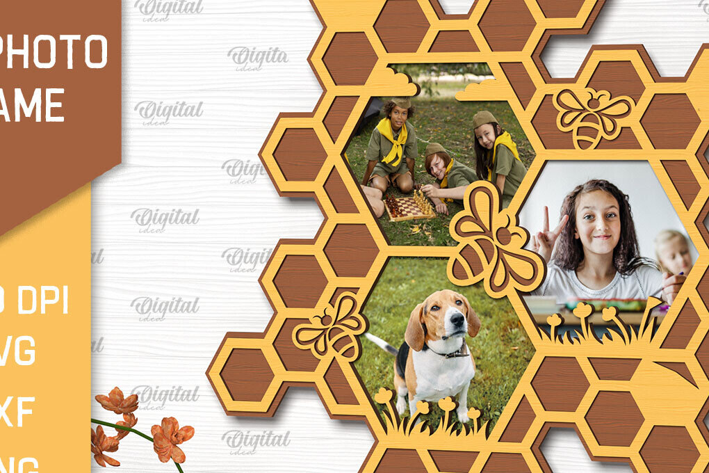 Intra απο ξύλο plywood 3mm-4mm πάχος κορνίζας μελισσών. Honeycomb Δίασταση 20x30 cm INTRAFABR-102417567