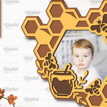 Intra απο ξύλο plywood 3mm-4mm πάχος κορνίζας μελισσών. Honeycomb Δίασταση 20x30 cm INTRAFABR-102417469 - Image 1