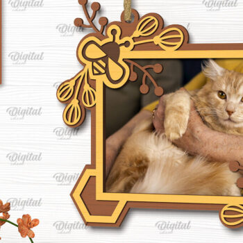 Intra απο ξύλο plywood 3mm-4mm πάχος κοπής με λέιζερ Κορνίζες Bee Δίασταση 20x30 cm INTRAFABR-102421114 - Image 7