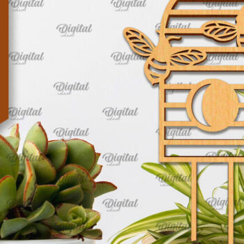 Intra απο ξύλο plywood 3mm-4mm πάχος Δέσμη κοπής με λέιζερ Bee Plant Stakes Δίασταση 30x20 cm INTRAFABR-100043776 - Image 8