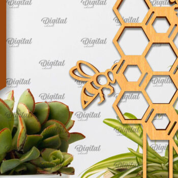 Intra απο ξύλο plywood 3mm-4mm πάχος Δέσμη κοπής με λέιζερ Bee Plant Stakes Δίασταση 30x20 cm INTRAFABR-100043776 - Image 10