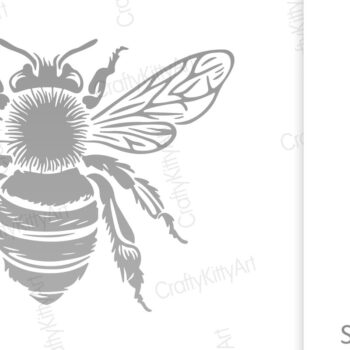 Intra απο ξύλο plywood 3mm-4mm πάχος Bee . Honey Bee . Χαρακτική μελισσών Δίασταση 7x7 cm INTRAFABR-102848085 - Image 2