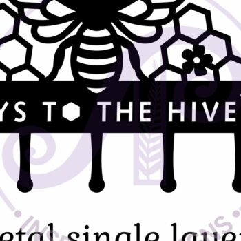 Intra απο ξύλο plywood 3mm-4mm πάχος Μέλι με θέμα τη μέλισσα, κλειδιά για το κλειδί της κυψέλης Δίασταση 12x12 cm INTRAFABR-124954267 - Image 4