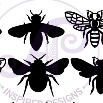 Intra απο ξύλο plywood 3mm-4mm πάχος Σιλουέτες σχεδίασης τοίχων δύο επιπέδων Bee Δίασταση 30x20 cm INTRAFABR-86003705 - Image 3