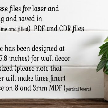 Intra απο ξύλο plywood 3mm-4mm πάχος Σιλουέτες σχεδίασης τοίχων δύο επιπέδων Bee Δίασταση 30x20 cm INTRAFABR-86003705 - Image 4