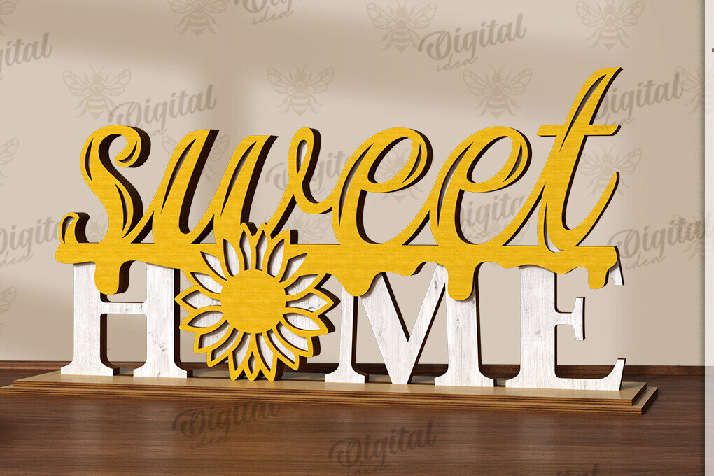 Intra απο ξύλο plywood 3mm-4mm πάχος Bee Word Stand Δίασταση 30x20 cm INTRAFABR-123090363