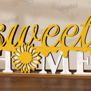 Intra απο ξύλο plywood 3mm-4mm πάχος Bee Word Stands Δέσμη κοπής με λέιζερ Δίασταση 30x20 cm INTRAFABR-122955577 - Image 12