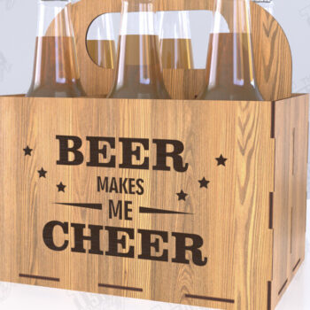 Intra απο ξύλο plywood 3mm-4mm πάχος θήκης μπύρας | Καλάθι μπύρας |CNC Δίασταση 15x15 cm INTRAFABR-119722572 - Image 1