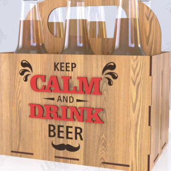 Intra απο ξύλο plywood 3mm-4mm πάχος θήκης μπύρας | Καλάθι μπύρας |CNC Δίασταση 15x15 cm INTRAFABR-119884867 - Image 1