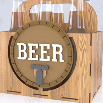 Intra απο ξύλο plywood 3mm-4mm πάχος θήκης μπύρας | Καλάθι μπύρας |CNC Δίασταση 15x15 cm INTRAFABR-119884869 - Image 1