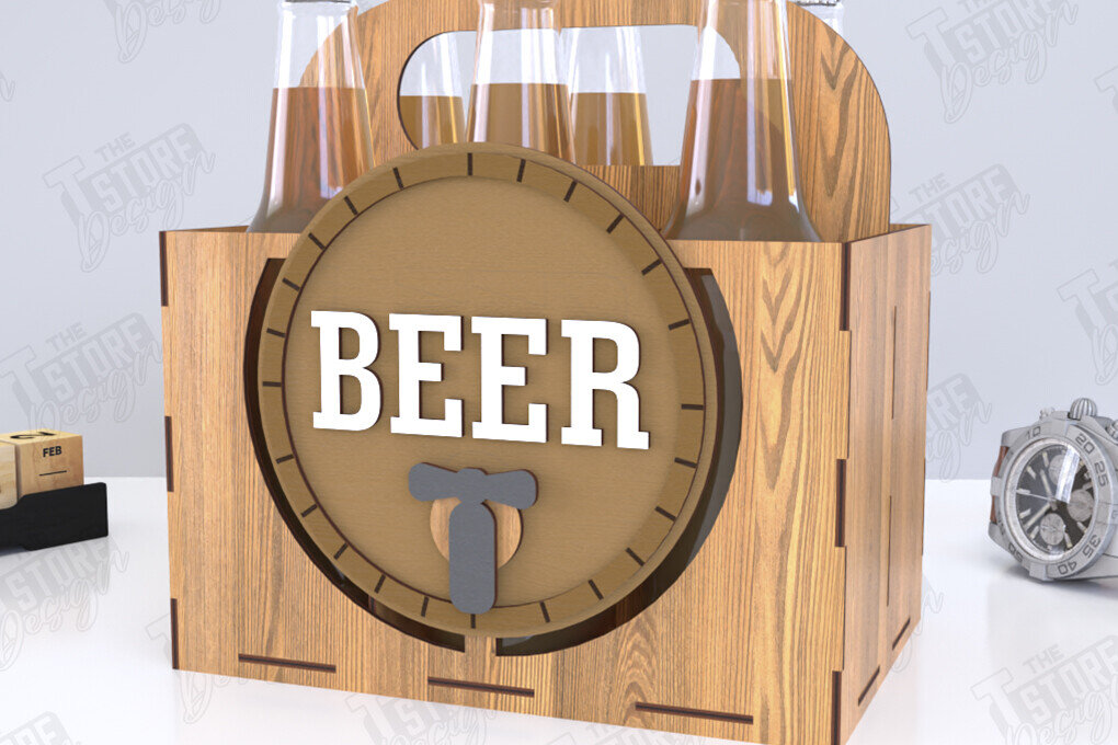 Intra απο ξύλο plywood 3mm-4mm πάχος θήκης μπύρας | Καλάθι μπύρας |CNC Δίασταση 15x15 cm INTRAFABR-119884869