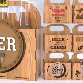 Intra απο ξύλο plywood 3mm-4mm πάχος Στήριγμα μπύρας Δέσμη κοπής |Καλάθι μπύρας Δίασταση 15x15 cm INTRAFABR-119884922 - Image 1