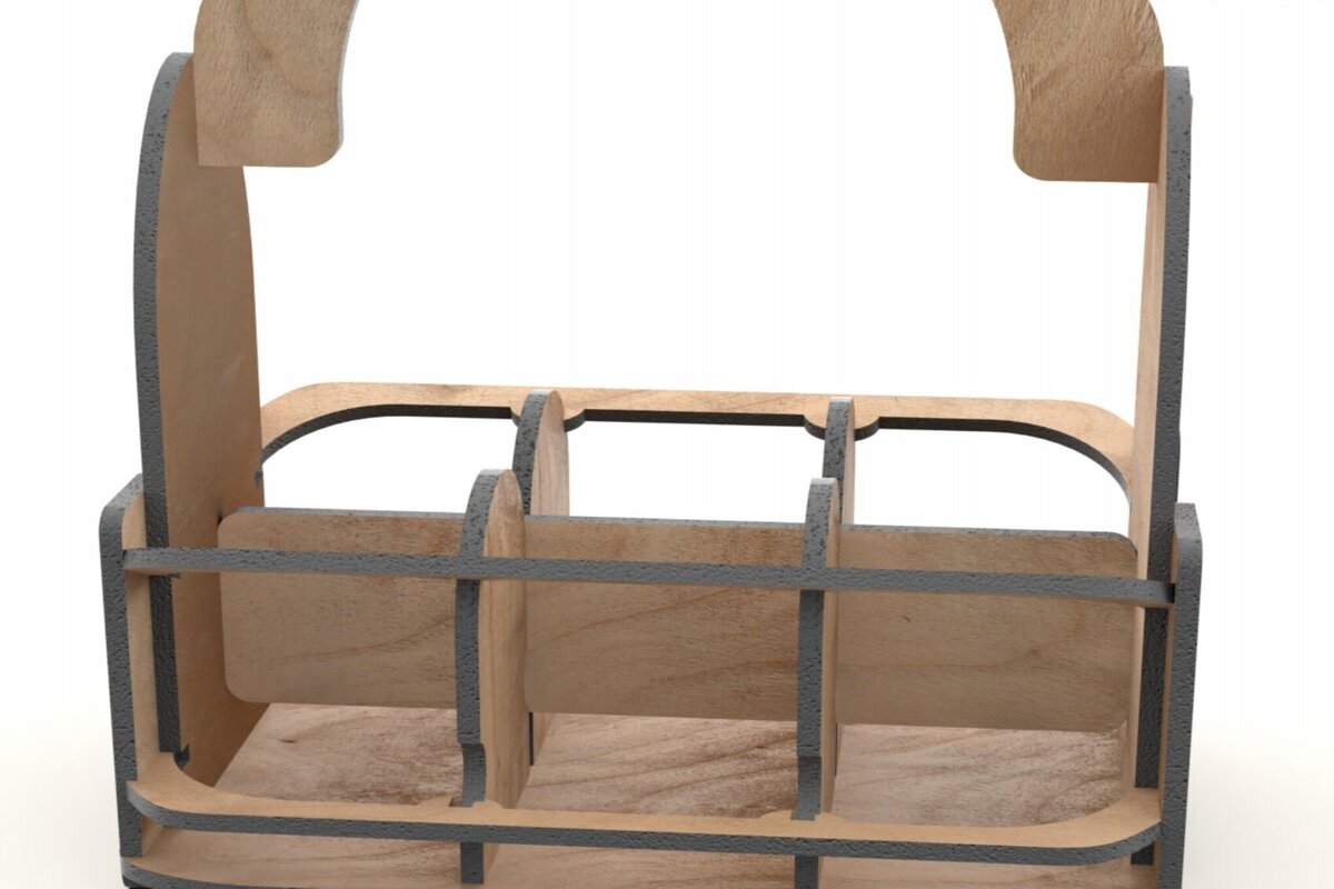 Intra απο ξύλο plywood 3mm-4mm πάχος Cut  Rack Beer Rack Δίασταση 15x15 cm INTRAFABR-113817603