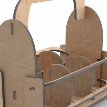 Intra απο ξύλο plywood 3mm-4mm πάχος Cut  Rack Beer Rack Δίασταση 15x15 cm INTRAFABR-113817603 - Image 2