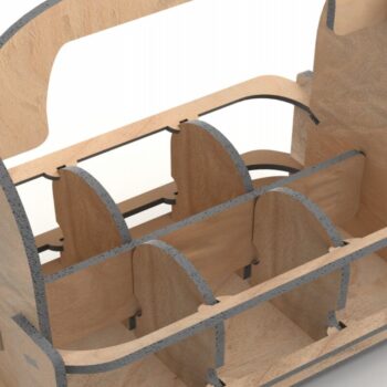 Intra απο ξύλο plywood 3mm-4mm πάχος Cut  Rack Beer Rack Δίασταση 15x15 cm INTRAFABR-113817603 - Image 4