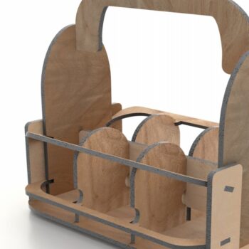 Intra απο ξύλο plywood 3mm-4mm πάχος Cut  Rack Beer Rack Δίασταση 15x15 cm INTRAFABR-113817603 - Image 5