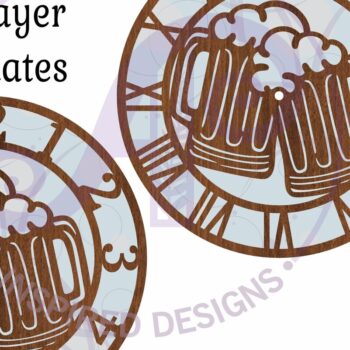 Intra απο ξύλο plywood 3mm-4mm πάχος Beer Wall Clock  Cut , Δίασταση 8x8 cm INTRAFABR-92968638 - Image 5