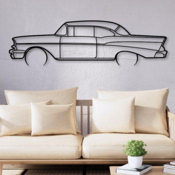 Intra απο ξύλο plywood 3mm-4mm πάχος Bel Air Cut Car Silhouette Δίασταση 15x15 cm INTRAFABR-110941402 - Image 1