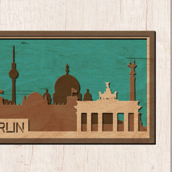 Intra απο ξύλο plywood 3mm-4mm πάχος Berlin Skyline , Multi-layer Δίασταση 30x20 cm INTRAFABR-14910789 - Image 1