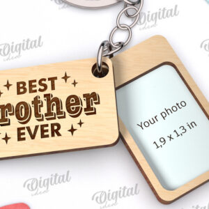 Intra απο ξύλο plywood 3mm-4mm πάχος Το καλύτερο Brother Ever . Οικογενειακό μπρελόκ Δίασταση 6x6 cm INTRAFABR-115217463