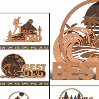 Intra απο ξύλο plywood 3mm-4mm πάχος Best Dad Layered Δίασταση 30x20 cm INTRAFABR-121878410 - Image 1