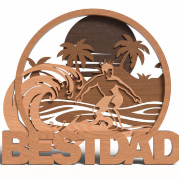 Intra απο ξύλο plywood 3mm-4mm πάχος Best Dad Layered Δίασταση 30x20 cm INTRAFABR-121878410 - Image 2