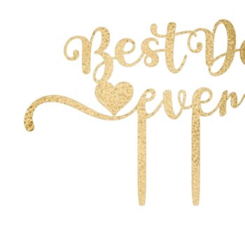 Intra απο ξύλο plywood 3mm-4mm πάχος Το Best Day Ever Cake Topper Δίασταση 15x15 cm INTRAFABR-9777859 - Image 1