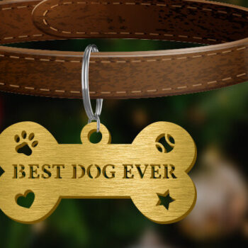 Intra απο ξύλο plywood 3mm-4mm πάχος Το καλύτερο ονομαστικό πιάτο σκύλου ή Χριστουγεννιάτικη διακόσμηση Δίασταση 0x0 cm INTRAFABR-57818657 - Image 1