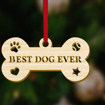 Intra απο ξύλο plywood 3mm-4mm πάχος Το καλύτερο ονομαστικό πιάτο σκύλου ή Χριστουγεννιάτικη διακόσμηση Δίασταση 0x0 cm INTRAFABR-57818657 - Image 2