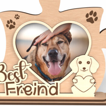 Intra απο ξύλο plywood 3mm-4mm πάχος Κορνίζα φωτογραφιών παζλ καλύτερου φίλου Δίασταση 20x30 cm INTRAFABR-117292853 - Image 1