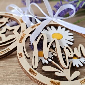 Intra απο ξύλο plywood 3mm-4mm πάχος Τα καλύτερα στολίδια για τη μαμά και τον μπαμπά | Δίασταση 4x4 cm INTRAFABR-118834232 - Image 3