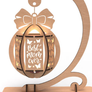 Intra απο ξύλο plywood 3mm-4mm πάχος Το Best Mom Ever Lantern File Δίασταση 30x20 cm INTRAFABR-119035527