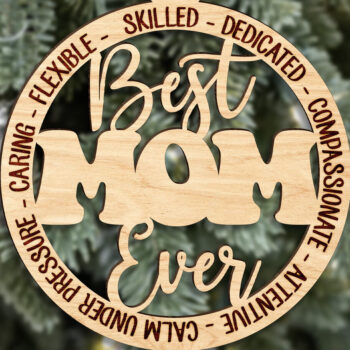 Intra απο ξύλο plywood 3mm-4mm πάχος Καλύτερο στολίδι μαμάς Δίασταση 3x3 cm INTRAFABR-123189822 - Image 2