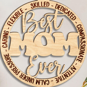 Intra απο ξύλο plywood 3mm-4mm πάχος Καλύτερο στολίδι μαμάς Δίασταση 3x3 cm INTRAFABR-123189822 - Image 3