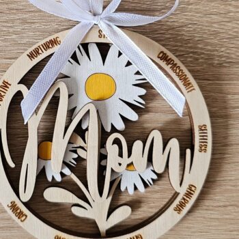 Intra απο ξύλο plywood 3mm-4mm πάχος Καλύτερο στολίδι μαμάς | Mother Δίασταση 6x6 cm INTRAFABR-118833257 - Image 4