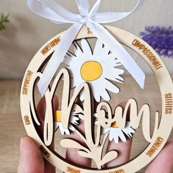 Intra απο ξύλο plywood 3mm-4mm πάχος Καλύτερο στολίδι μαμάς | Mother Δίασταση 6x6 cm INTRAFABR-118833257 - Image 5