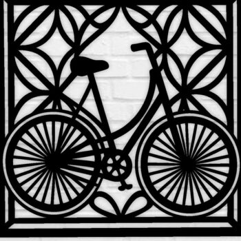 Intra απο ξύλο plywood 3mm-4mm πάχος ποδηλάτου , Δίασταση 40x40 cm INTRAFABR-100419089 - Image 1