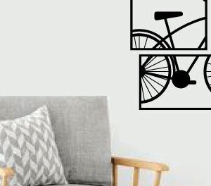 Intra απο ξύλο plywood 3mm-4mm πάχος κοπής με λέιζερ μεταλλικού τοίχου ποδηλάτου Δίασταση 40x40 cm INTRAFABR-79157400