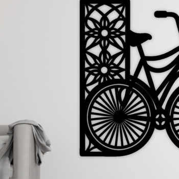 Intra απο ξύλο plywood 3mm-4mm πάχος κοπής με λέιζερ μεταλλικού τοίχου ποδηλάτου Δίασταση 40x40 cm INTRAFABR-100419181 - Image 3