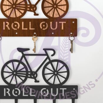 Intra απο ξύλο plywood 3mm-4mm πάχος Σχέδια κλειδαριάς με θέμα το ποδήλατο Δίασταση 12x12 cm INTRAFABR-123652870 - Image 1