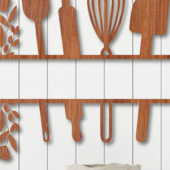 Intra απο ξύλο plywood 3mm-4mm πάχος Big of Kitchen Layered 3D Δίασταση 15x15 cm INTRAFABR-27139771 - Image 5