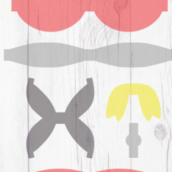 Intra απο ξύλο plywood 3mm-4mm πάχος Πρότυπο μεγάλου τόξου μαλλιών Δίασταση 15x15 cm INTRAFABR-16275207 - Image 4